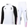 Juventus Quarter Zip Trenings Collegegenser Set 23-24 Hvit - Herre